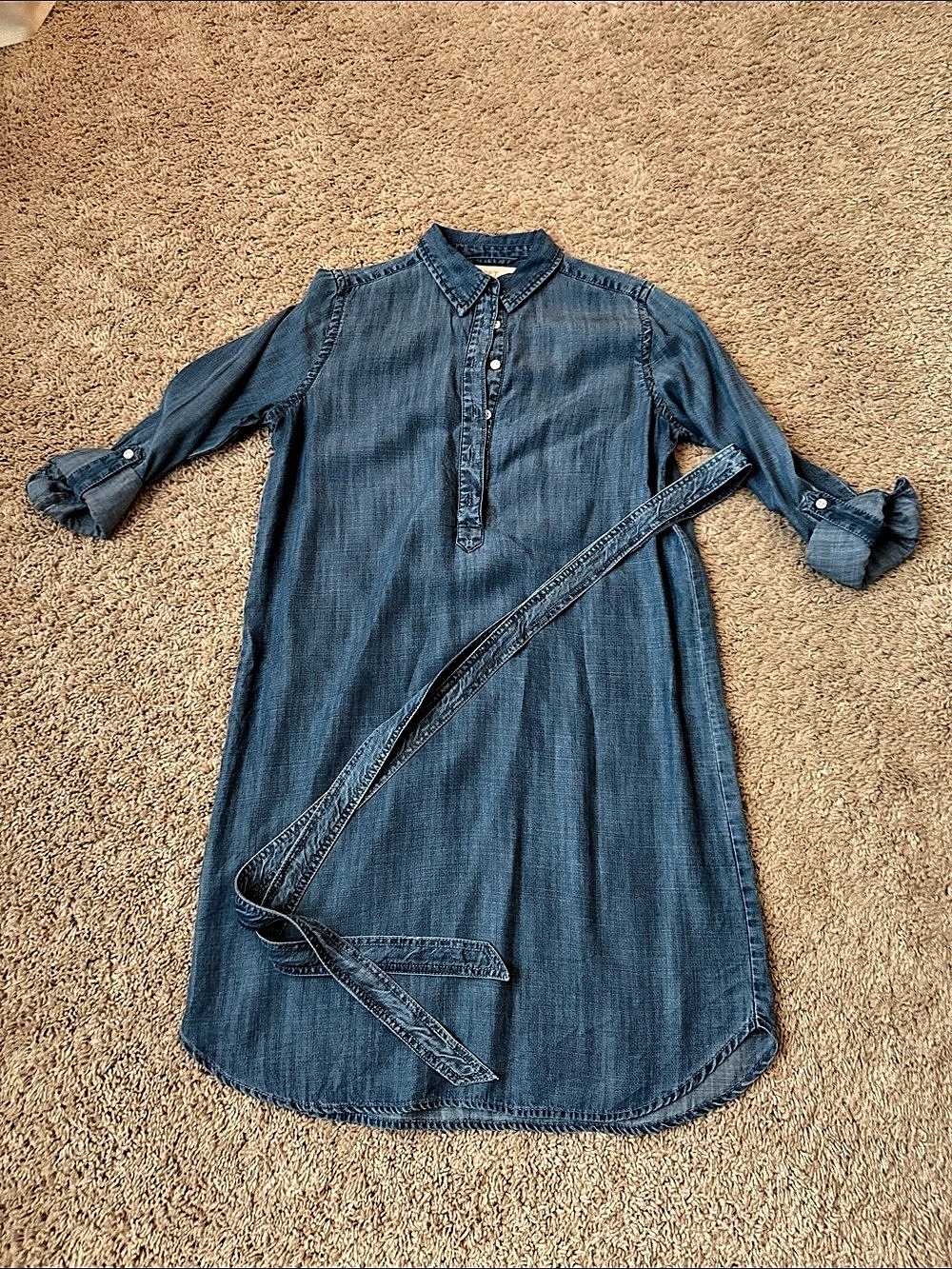 LOFT Denim-Style shirt Dress in